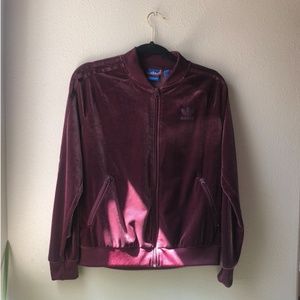 Adidas Velour Velvet Track Suit Jacket